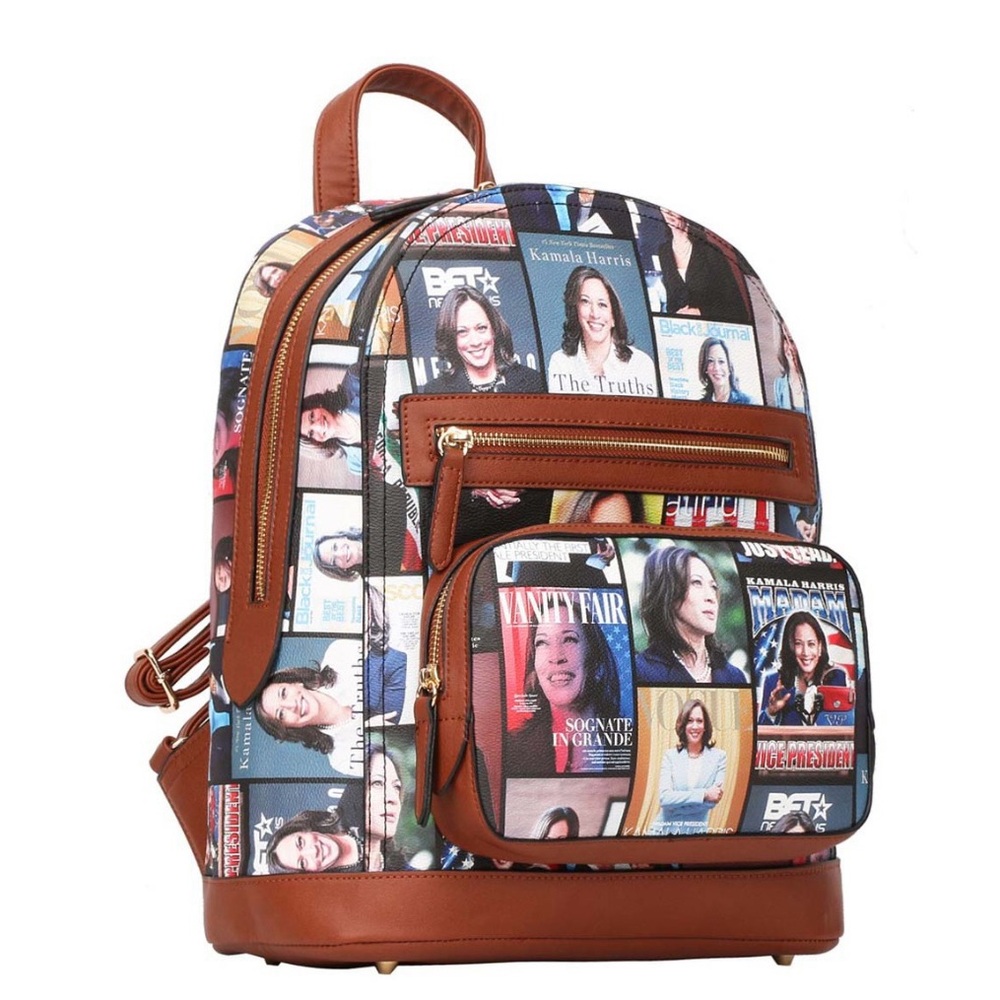 Kamala Harris Stylish Multicolor Backpack